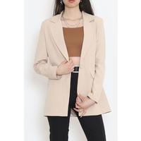 Tek Düğme Blazer Ceket Bej - 15527.1791.