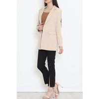 Tek Düğme Blazer Ceket Bej - 15527.1791.