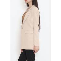Tek Düğme Blazer Ceket Bej - 15527.1791.