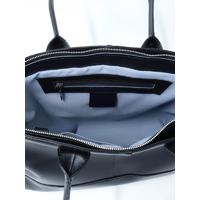 Tote Maxi made of genuine leather TM1002. BLACK