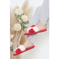 Furry Slippers Red - 12508.264.