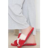 Furry Slippers Red - 12508.264.