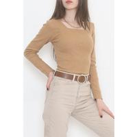 U Neck Bodysuit Milk Coffee - 10153.1567.