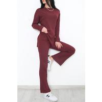 Uzun Kol Fitilli Takım Bordo - 10147.1567.