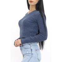 V мойын индиго дене костюмі - 7659.1319.
