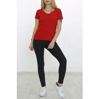 V-Neck Camisole T-shirt Red - 1988.555.