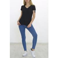V-Neck Camisole T-shirt Black - 1988.555.