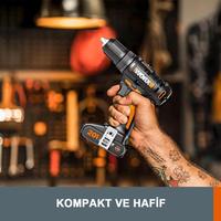 WORX WX108 20Volt/2.0Ah. Li-ion Dual Battery Professional Cordless Drill