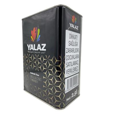 Yalaz Selülozik Tiner 2,5 Litre