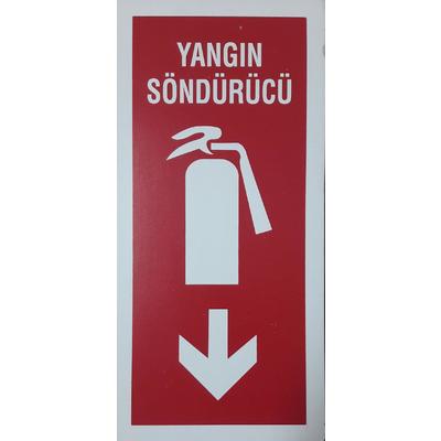 Yangın Söndürme Cihazı Uyarı Levhası 12,5x25 KOD 868