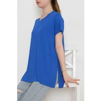 Бүйірлік саңылаулы футболка Saks - 10658.1095.