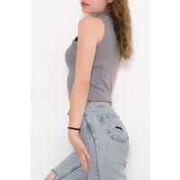 Half Fisherman Camisole Athlete Darkgray - 10412.1567.