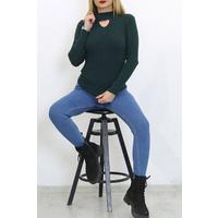 Жартылай тасбақалы дене костюмі қара-жасыл - 7661.1319.