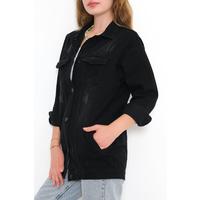 Ripped Boyfriend Denim Jacket Dark Smoke - 0833.925.